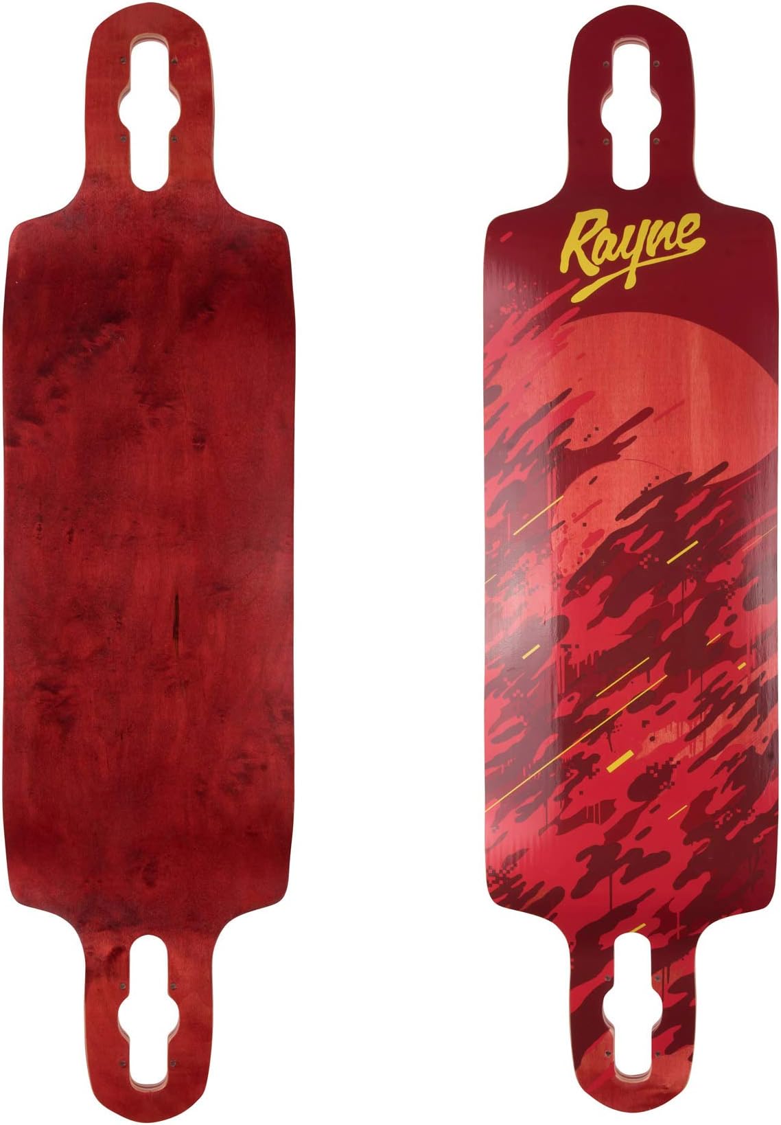 Rayne Demonseed Longboard Deck 36 Inch Wave Camo Drop Through 91.4 cm