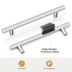 Probrico 15 Pack Polished Chrome Cabinet Handles