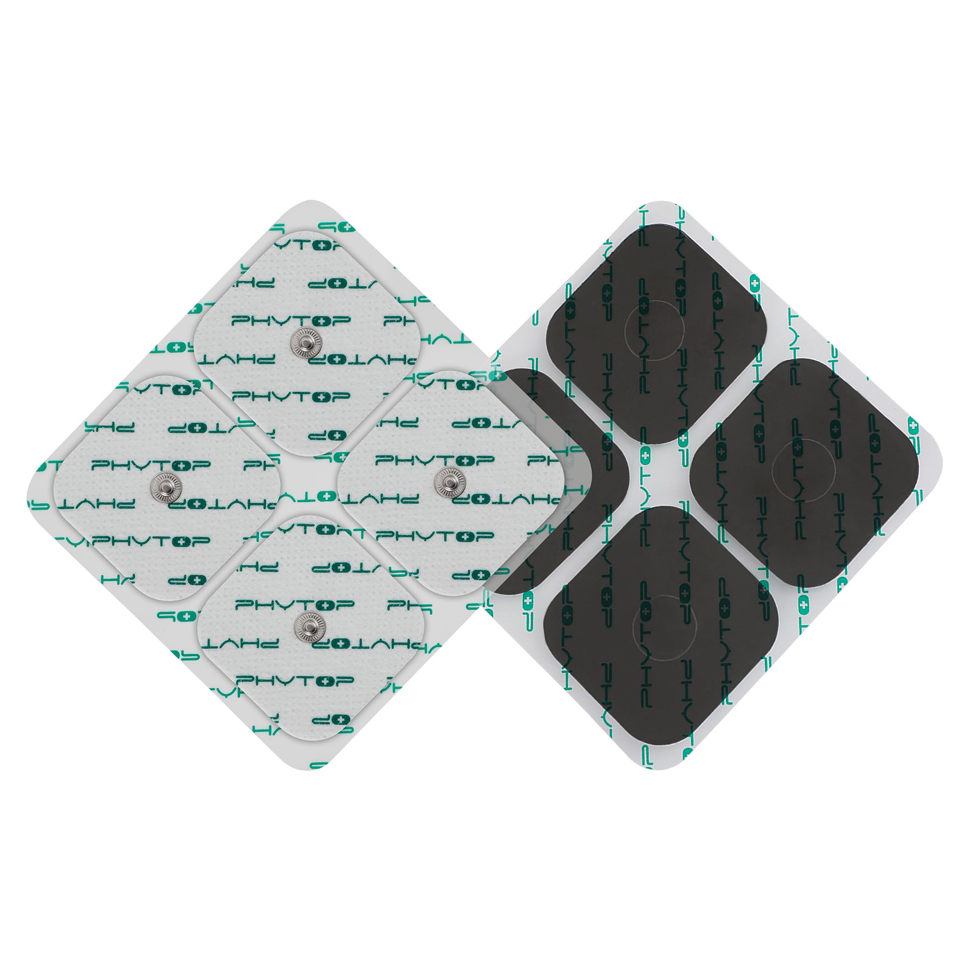 PHYTOP Tens Pads 24 PCS Replacement Pads for Sanitas & Beurer Tens Machine, Electro Pads with 3.5mm Snap Button Connection