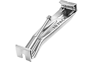 Gutter Hangers with Pre-Inserted Rust Resistant Screw, 5 Inch, 10 Pieces