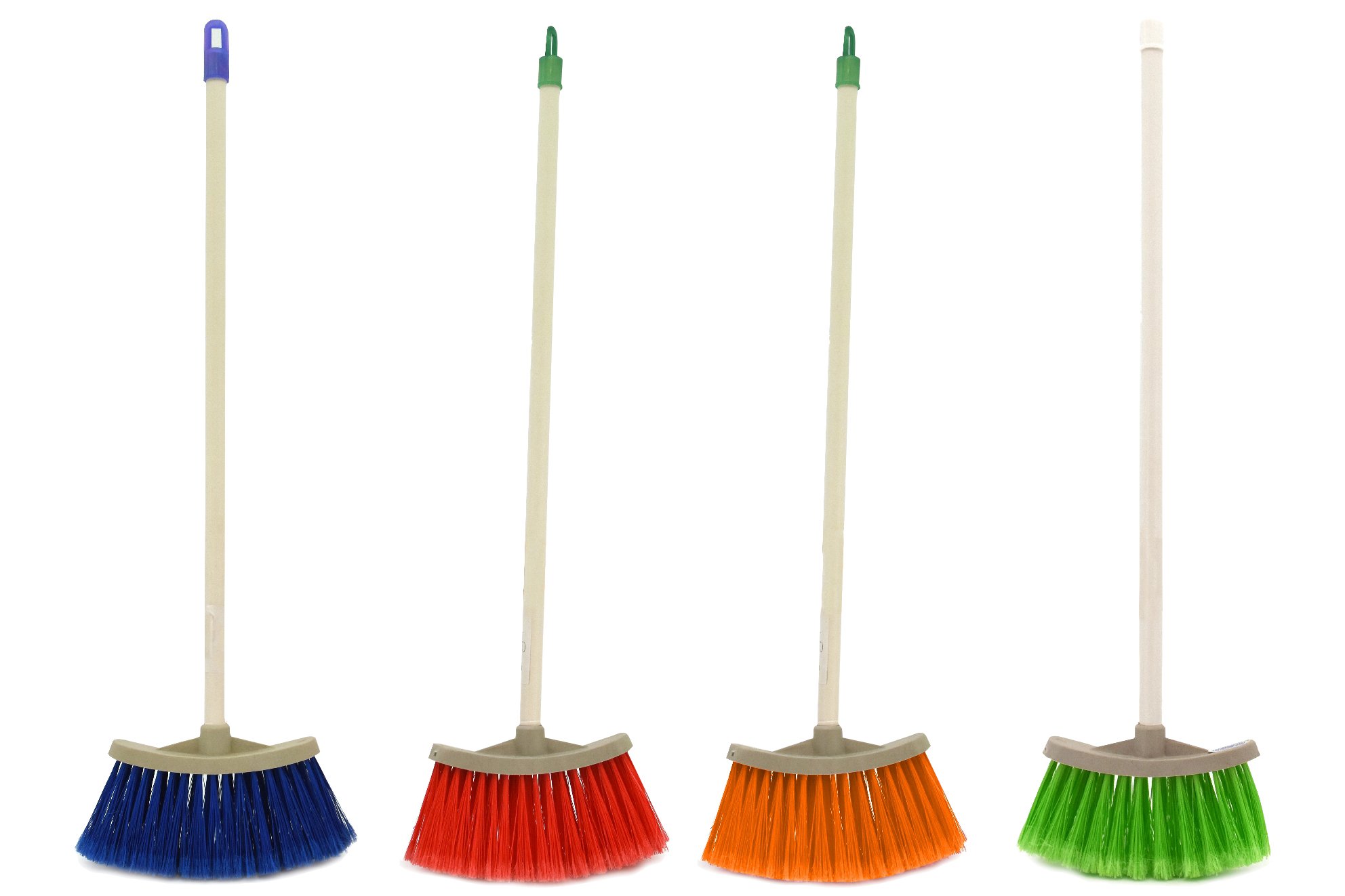 W'TOY 8014966383192 Plastic Broom 4 Col. 65 Cm