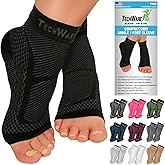 TechWare Pro Ankle Brace Compression Sleeve - Plantar Fasciitis Sock. Relieves Achilles Tendonitis. Foot Arch Support Reduces Joint Pain, Swelling & Heel Spur Pain. Injury Recovery Braces for Sports