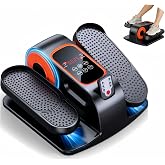 Under Desk Elliptical, Elliptical Leg Exerciser for Seniors, Home Portable Elliptical with Remote Control and 12 Adjustable Speeds, Electric Seated Pedal Exerciser