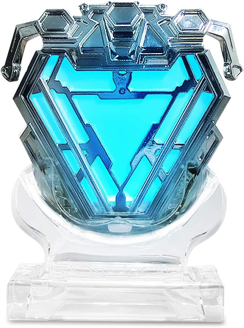 TOOLOOK 1:1 scale Tony Heart Chest Light Stark MK50 Arc Reactor LED Decor Nano Suit Armor Action Figure Model Toys
