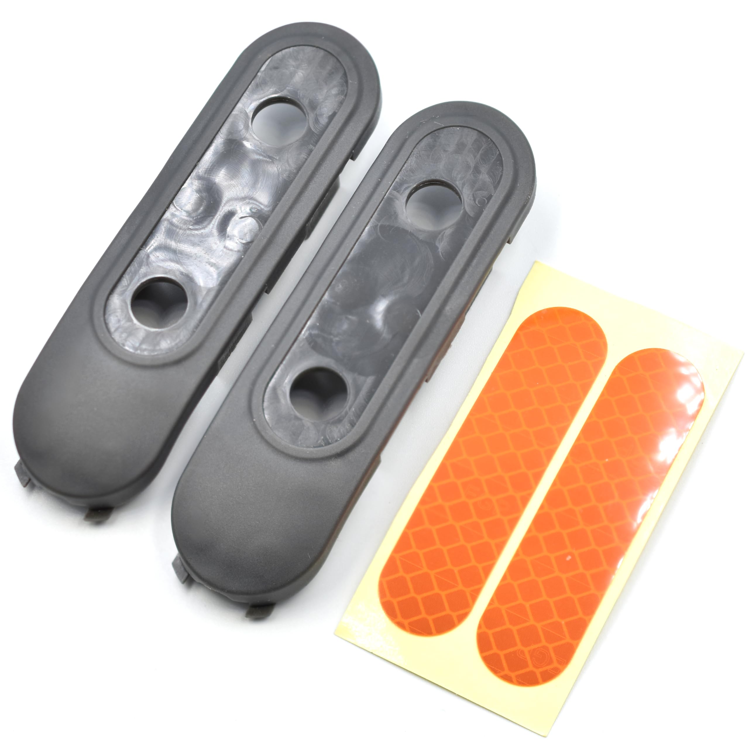 myBESTscooter - Front Side Wheel Covers With Reflective Stickers For Segway Ninebot F20, F25, F30, F40, F2, F2E, F2 Pro, F2 Plus Electric Scooter