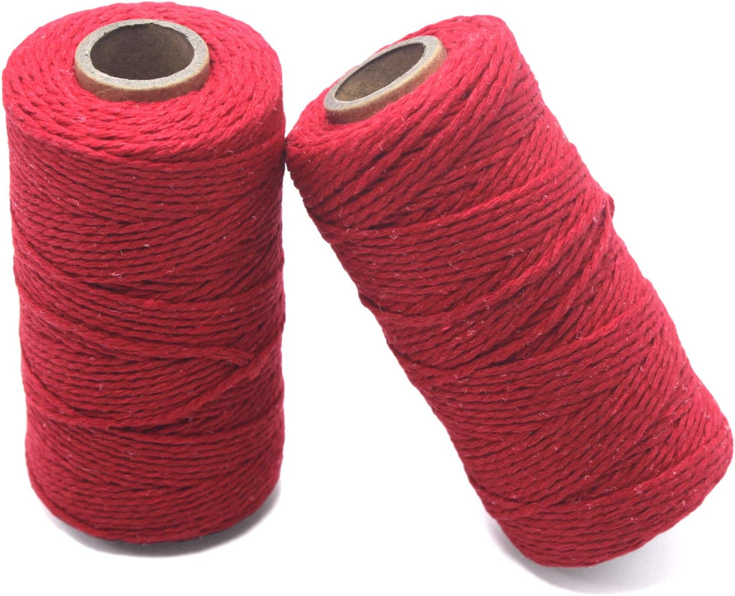 Bakers Twine Cotton String: 2mm Red Bread Twine String - 656 Feet String for Gift Wrapping