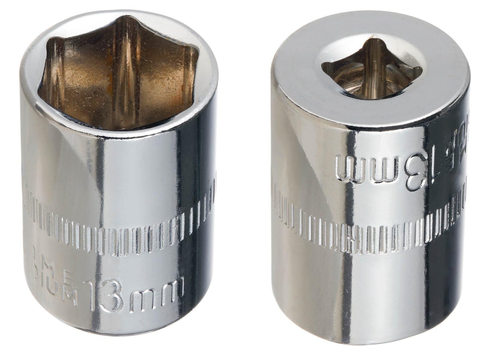 YoiYee 13mm Metric 6-Point Shallow Socket Set, 1/4-Inch Drive, Cr-V, 2 Pieces