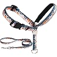 BARKLESS Dog Head Collar, Anti-Pulling Printed Head Halter with Leash, Gentle Head Harness with Adjustable Clip for Small Medium Large Dogs, Perfect for Training Leash-Reactive Dogs