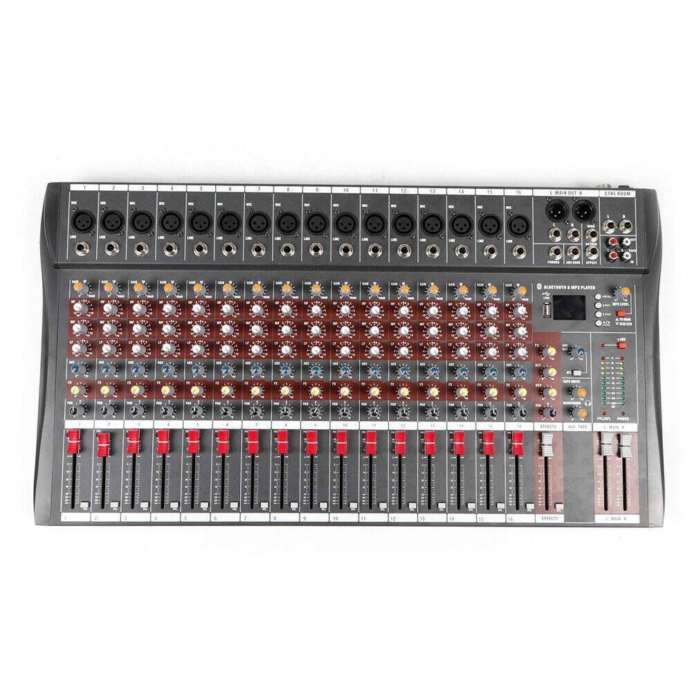 16 Channel Audio Mixer Professional Bluetooth Live