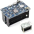 Waveshare UPS HAT (E), Compatible with Raspberry Pi 5/4B/3B+, Bi-Directional Fast Charging, 5V 6A Output, Pogo Pins Connector