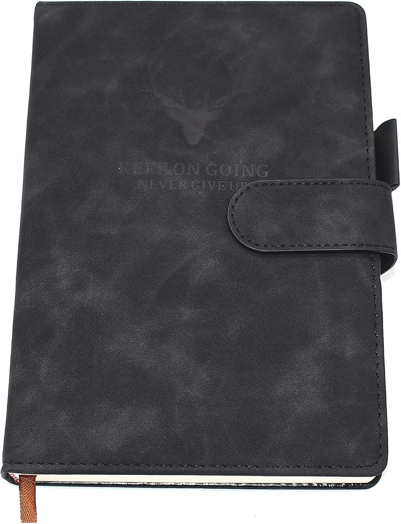 Earning Power A5 Notebook Journal Hardcover Premium Thick Paper 360 Pages Black