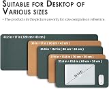 HOMIEAZICOZI Cork Desk Mat Dual-Sided 90x43 Dark Green PU Leather view 5