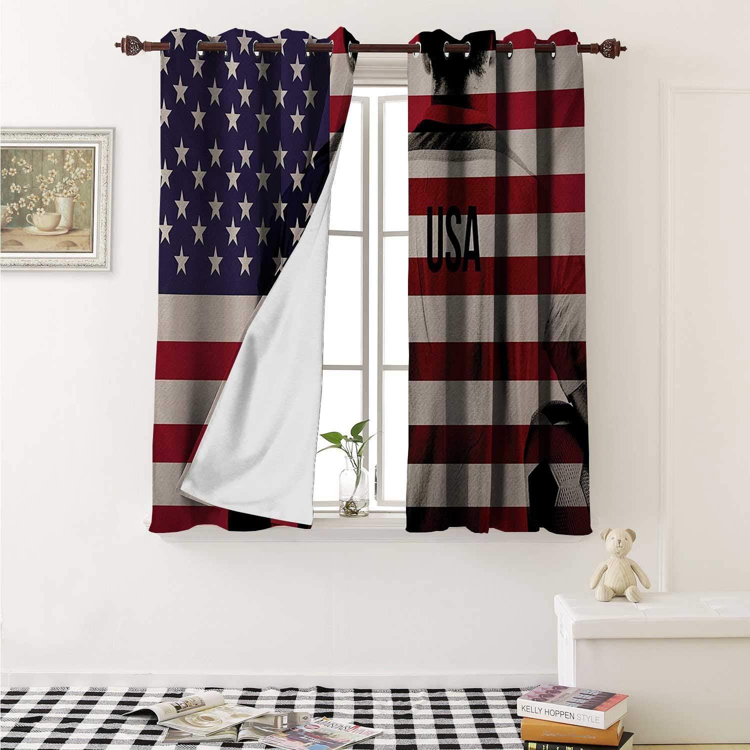 Amazon Com Shenglv Soccer Blackout Draperies For Bedroom