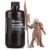 ELEGOO 8K ABS-Like 3D Printer Resin Red Clay 1000g | 405nm Photopolymer Resin for 12K/14K/16K Mars Saturn Jupiter MSLA DLP LCD 3D Printing with Strength and Toughness