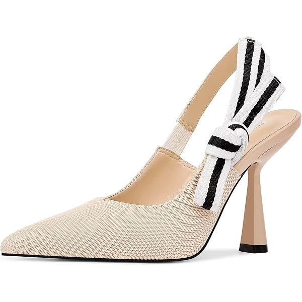 Women's Wedding Heels – Lace Satin Bow Ankle Strap Pumps, 2.56 Inch Heel (Closed Toe) - View #4