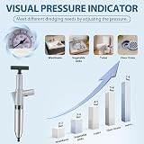 inShareplus Toilet Plunger High Pressure Unblocker with 4 Heads & Gloves view 2