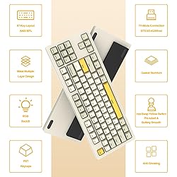 AKC087 Wireless Mechanical Keyboard, 87 Keys