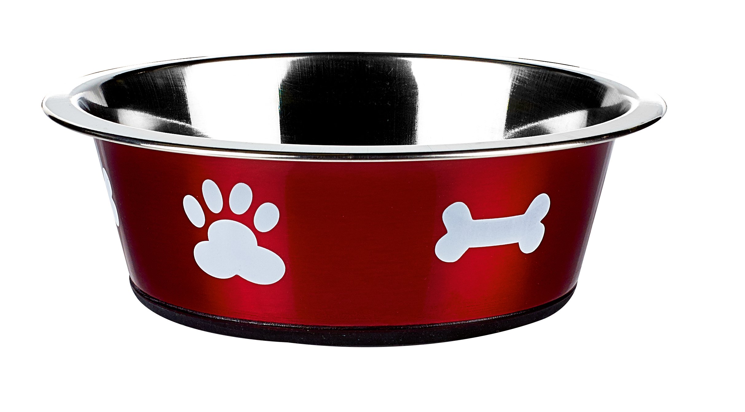 Classic Pet Products Classic Posh Paws Dish, 1600 ml, Red