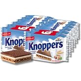 Knoppers - Pack of 12 - Crispy Milk &amp; Hazelnut Wafers - Individually Wrapped European Wafer Cookies
