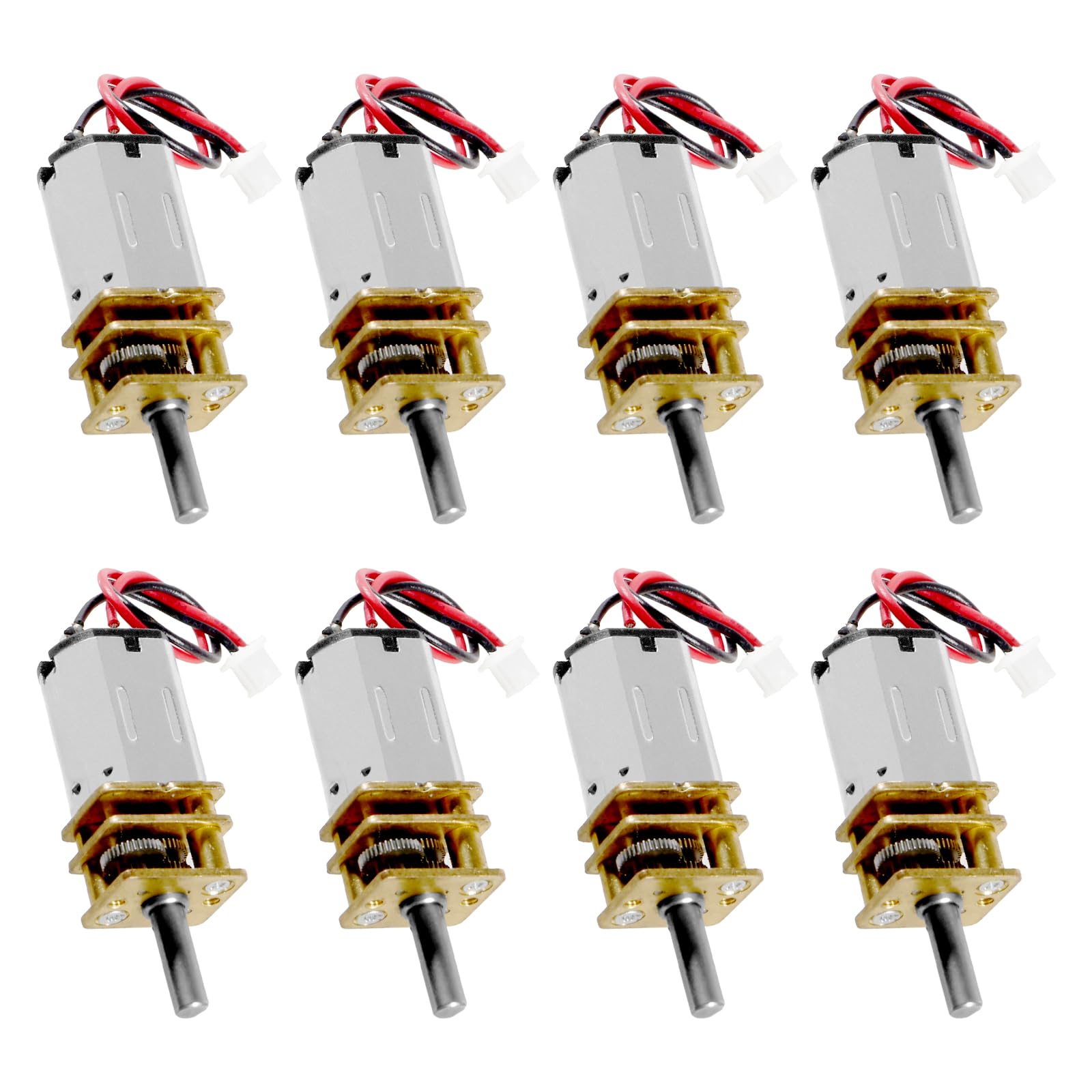 XIITIA 8pcs DC 3V-6V Mini N20 Gear Motor Slow Speed
