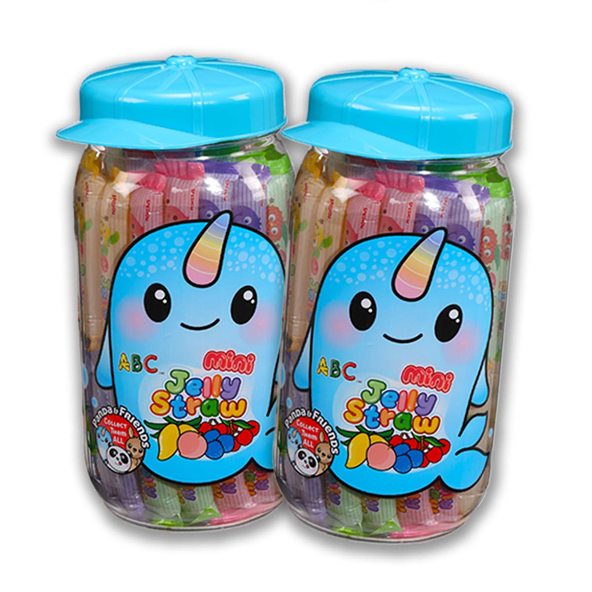 Amazon Com Narwhal Mini Jelly Straws Assorted Flavors 800g Pet Jar Pack Of 2 Jars Grocery Gourmet Food