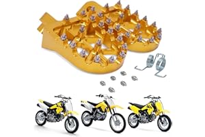 USTPO Dirt Bike Footpges Motorcycle Foot Peg Rest Pedals CNC for DRZ RM DR RM125 85 50 70 80 50-150cc SSR Pit Bike Gold