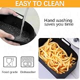 CNMTCCO Silicone Air Fryer Liners for Ninja Dual, 2 Pack, BPA-Free view 3