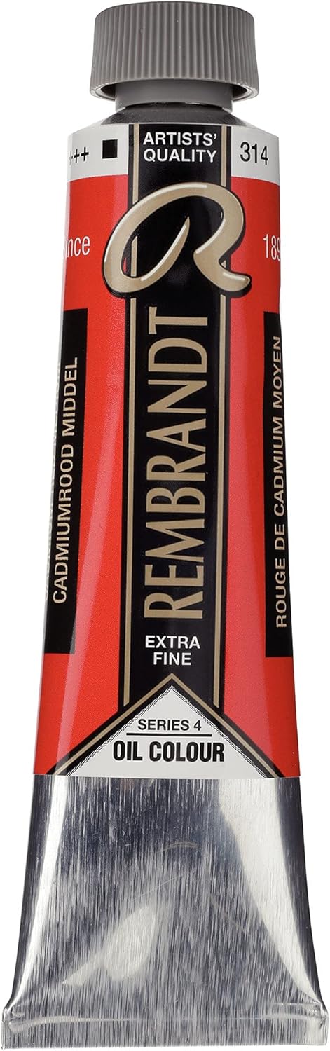 Rembrandt Oil Colour Tube 40 ml Cadmium red medium 314 (01053142)
