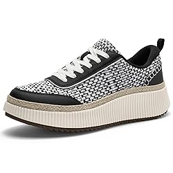 AIRHAS Women Espadrille Platform Sneakers Chunky