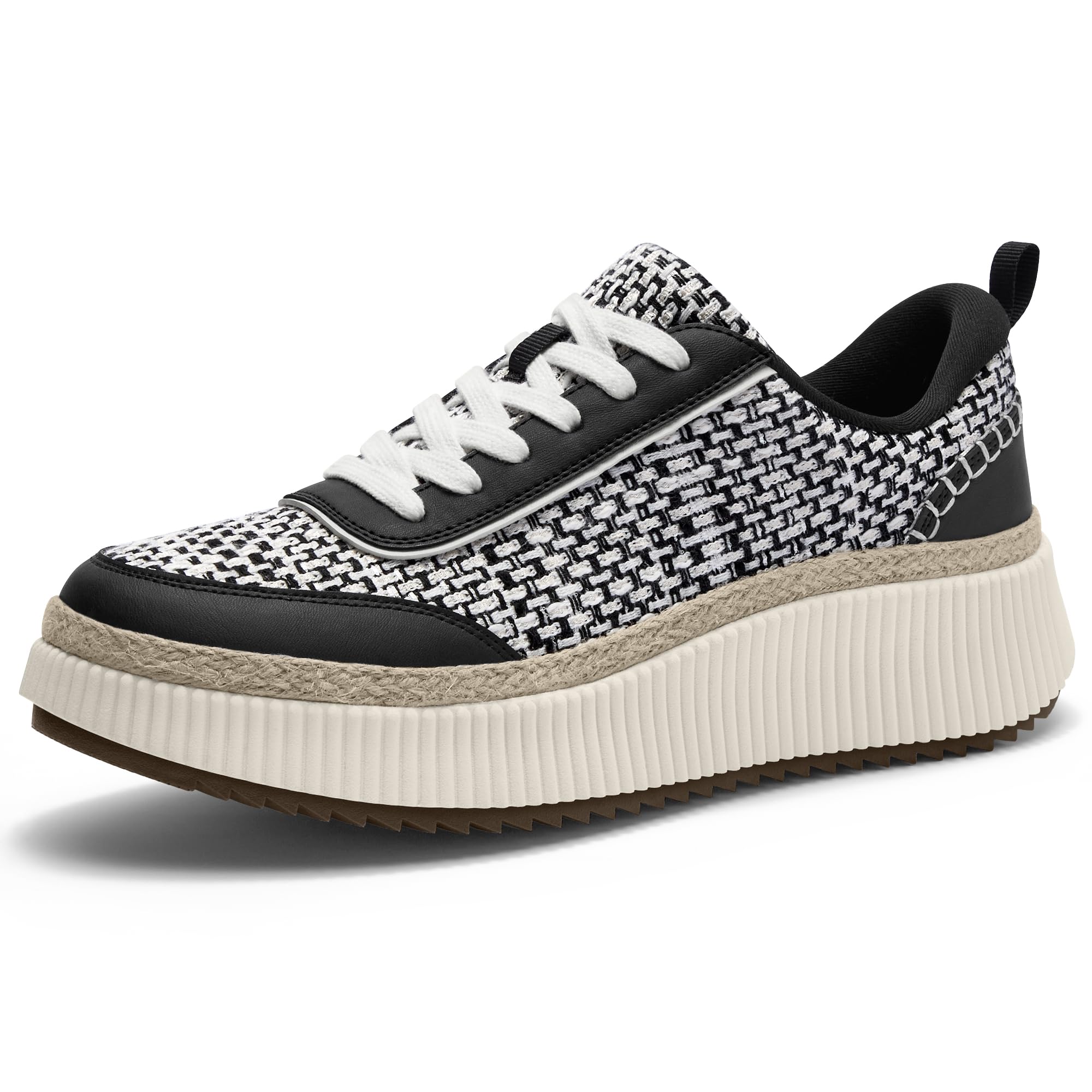 AIRHAS Women Espadrille Platform Sneakers Chunky