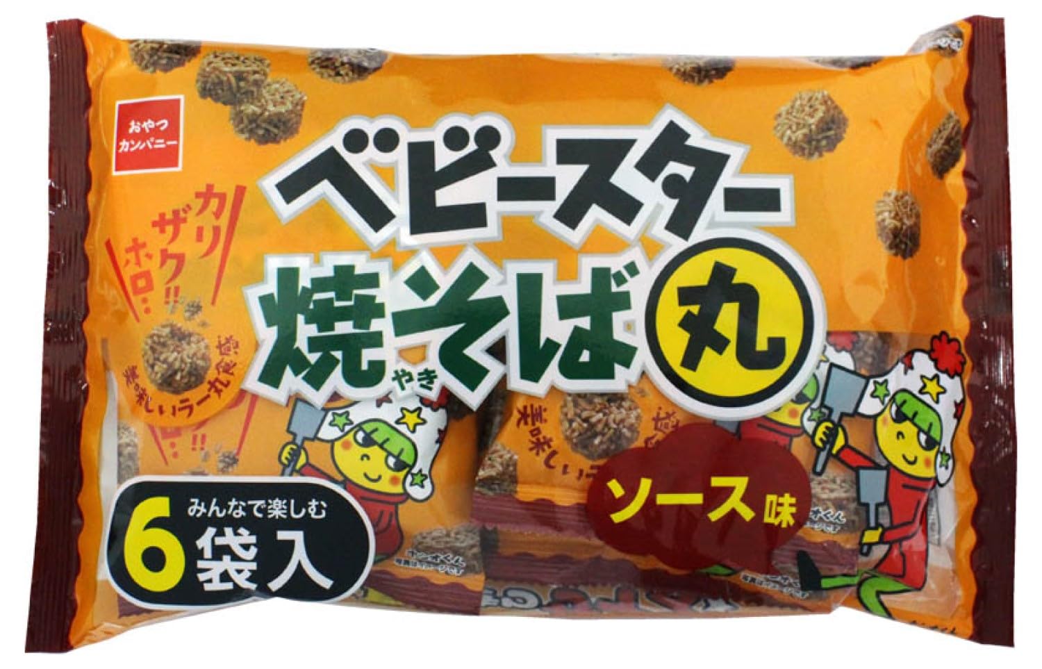 ベビースター焼そば丸ソース味 6袋入 120g×15袋 | ひとくちサイズ シェアパック マルチ...