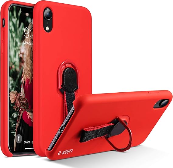 Amazon Com Ulak Liquid Silicone Case For Iphone Xr With Finger