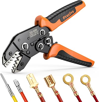 Preciva Crimping Pliers for Dupont Circlip 0.08-1.5mm² AWG28-16 Ratchet
