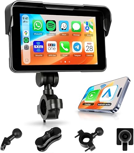 Amazon.com: Motorcycle CarPlay Screen 6.86 Inch Wireless Carplay