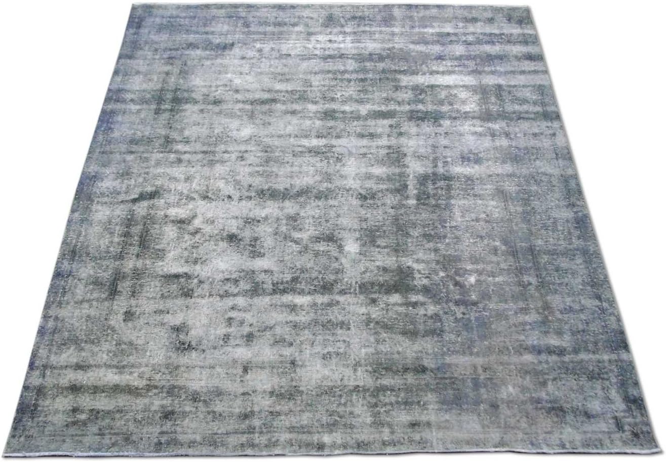 Pak Persian Rugs Chobi Handmade Over-Dyed Rug, Wool, Charcoal, Large, 300 X 379 cm, 9' 10" x 12' 5" (ft)