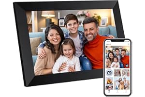 Anna Bella Digital Picture Frame 10.1 Inch IPS HD Touch Screen WiFi Smart Digital Photo Frame with 32GB Storage, Auto-Rotate,