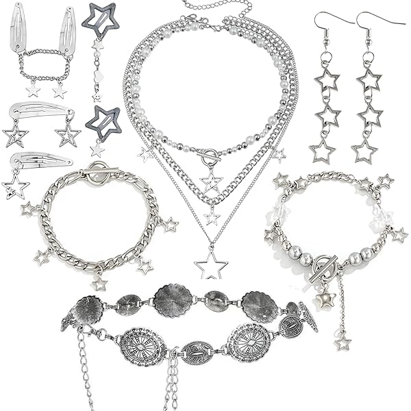 Amazon.com: Azusa Sun Black Star Charms Pendant Choker Y2K Healing