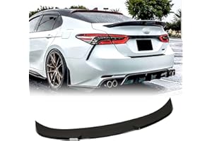 KKoneAuto Rear Trunk Spoiler Compatible with 2018-2024 Camry LE SE XLE XSE, ABS Rear Trunk Spoiler Wing, Rear Trunk Highkick Spoiler Wing Lip, Gloss Black