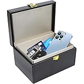 Hovom Faraday Box, 6.70"×4.84"×3.74" RFID Box for Car Keys, Keyless Entry Faraday Key Fob Protector, Anti-Theft Key Signal Blocking Shielding Cage for Cars Security, Car Accessories