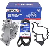 MOCA Water Pump w/Belt Fit for Ford 1997-2007 Taurus 3.0L