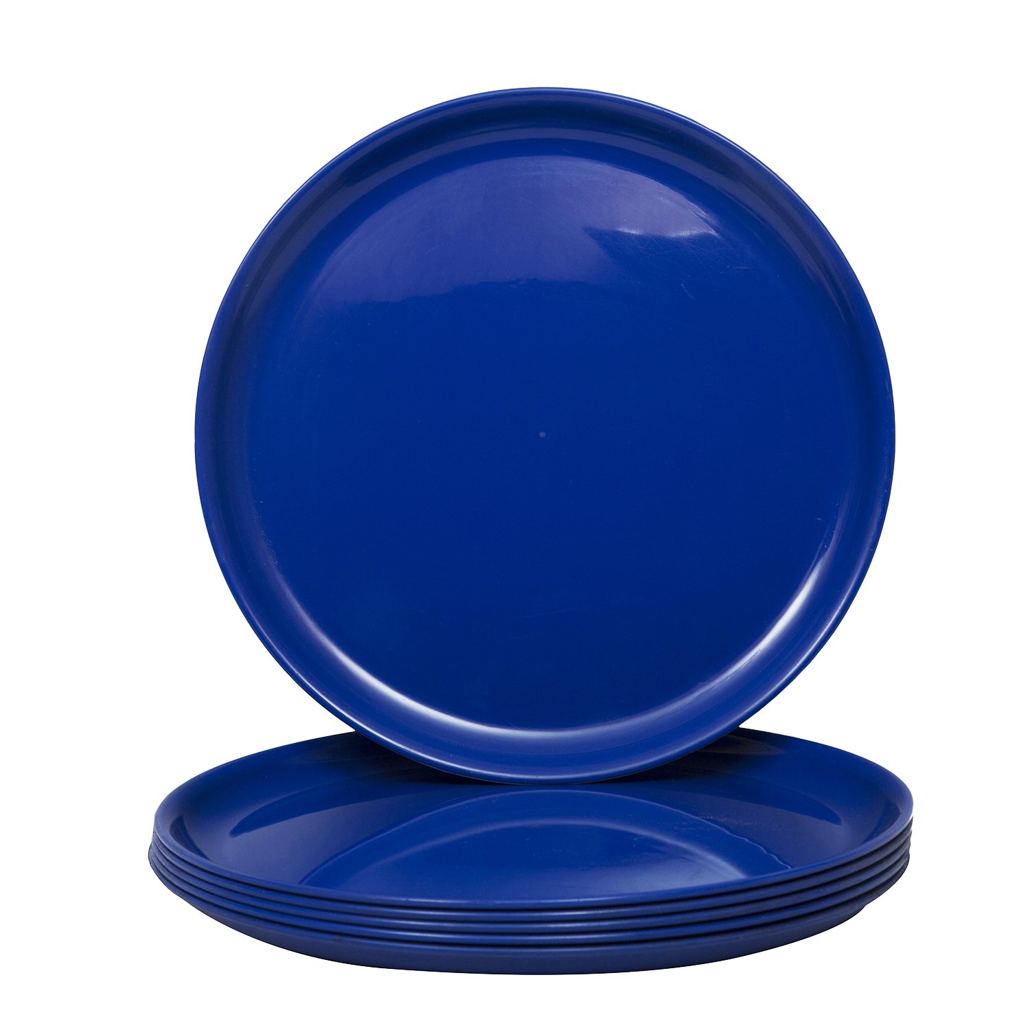 Buy Homray Plastic Quarter Plates, Set of 6, Dark Blue Online at Low Prices in India Amazon.in