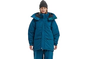 NOMADIKA Oversize Waterproof Ski Jacket Thick Snow Coats with Detachable Hood Winter Skiing Snowboard Jackets for Women Men