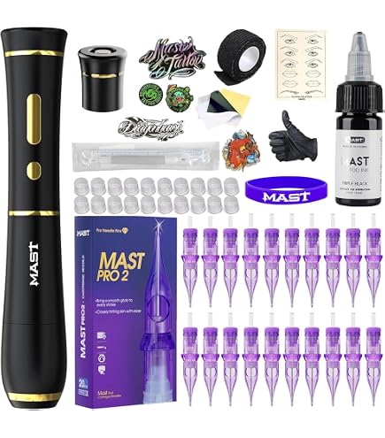 Amazon.com: FAMISOO PMU Machine Kit – Professional Tattoo Machine 