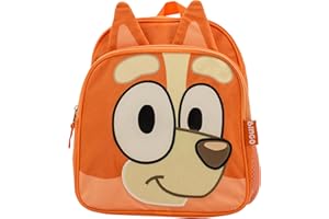 AI ACCESSORY INNOVATIONS Bluey Bingo Backpack for Girls & Boys for Kindergarten & Elementary School, 12 Inch, Plush with 3D Ears & Appliques, Adjustable Straps & Padded Back, Lightweight Travel Bag for Kids