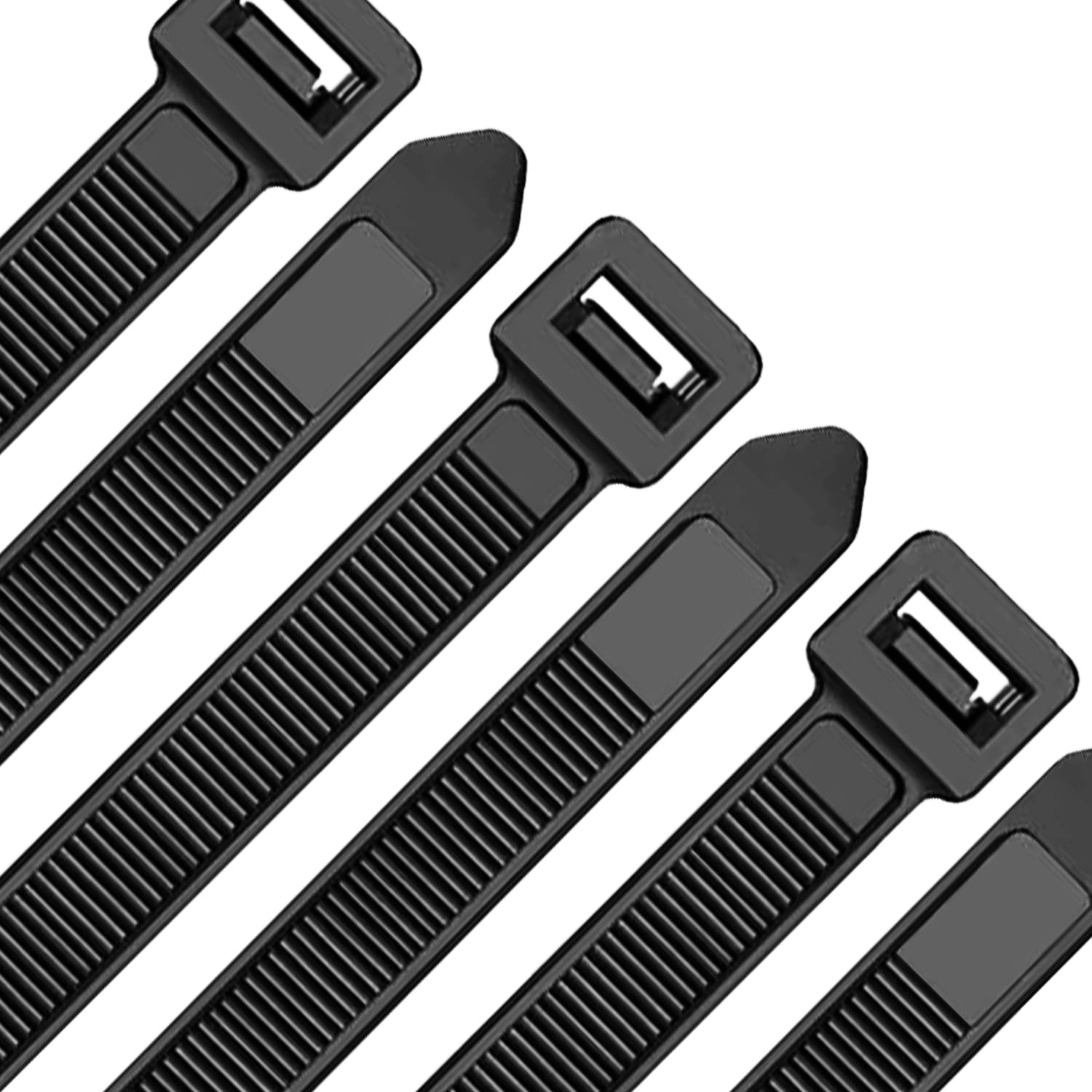 Oksdown 100 Pack Black Thick Cable Ties Heavy Duty Large 1020mm×9.0mm Strong Nylon Plastic Self Locking 40.2 inch/102 cm Extra Long Zip Tie Wraps