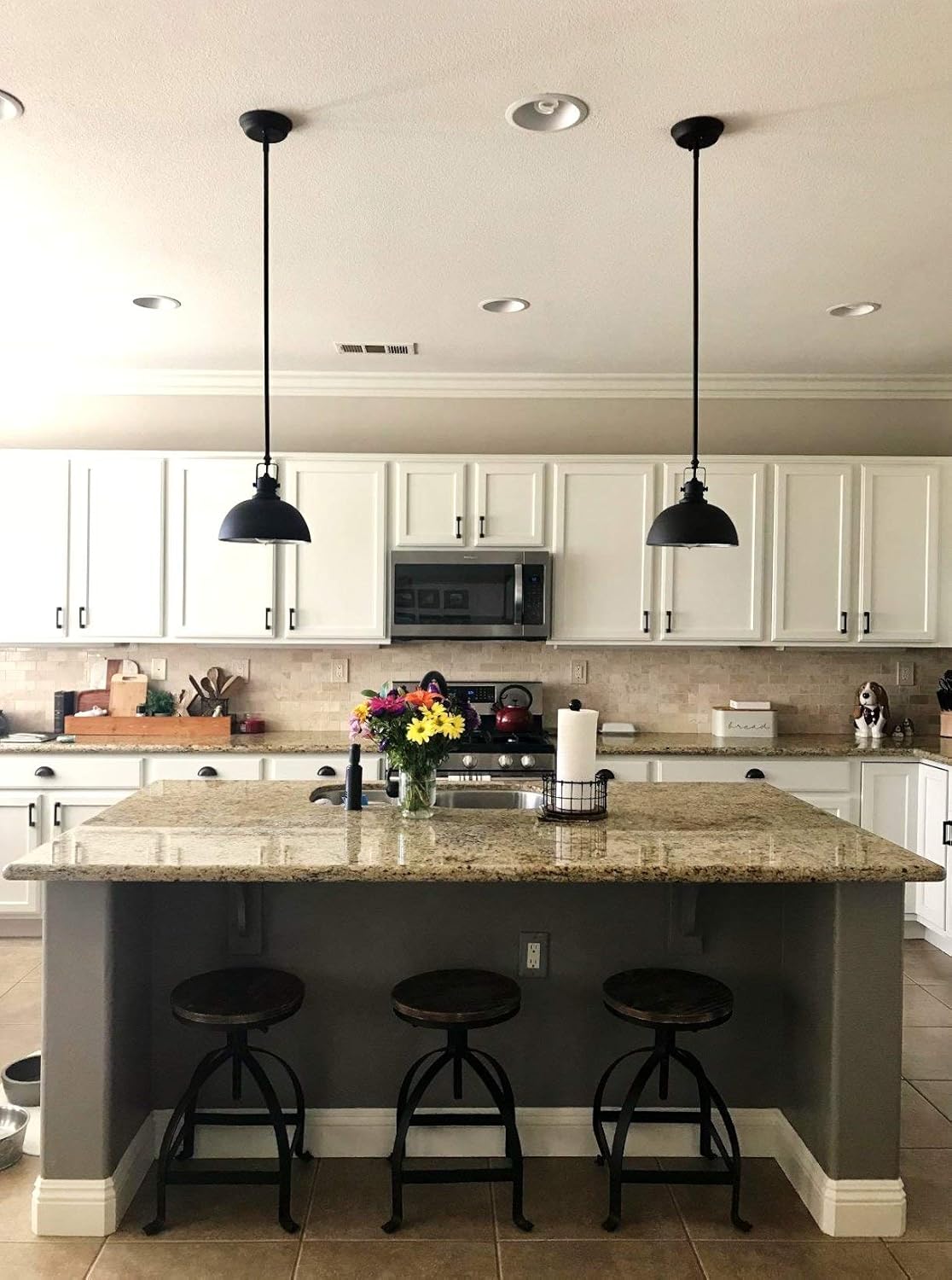 Kira Home Belle 9" Contemporary Industrial 1-Light Pendant Light, Adjustable Length + Shade Swivel Joint, Oil-Rubbed Bronze Finish - - 