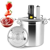 25L Commercial Food Mixer, 180W Electric Sauce Stirrer Frying Machine | 110V, 6.6 Gal. 304 Stainless Steel. For making jam, sauce, filling, hot pot seasoning, bottom soup. Commercial use.