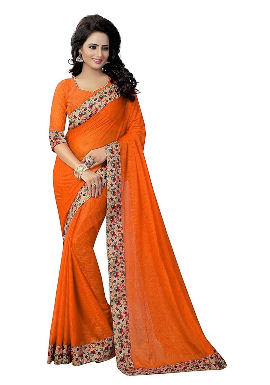 indoprimo cotton silk saree with blouse piece
