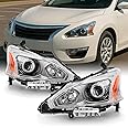 AKKON - For 13-15 Altima 4 Doors Sedan Halogen Type Headlights Front Lamps Direct Replacement Left + Right Pair