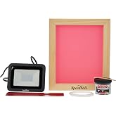 Speedball Speed Screens Screen Printing Kit, Includes Ink, Squeegee, Frame, UV Exposure Light